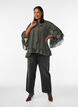 Blouse avec ruban &agrave; nouer et volants, Gris anthracite, Model image number 1