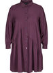 Robe chemise trap&egrave;ze unie, Plum Perfect, Packshot image number 0