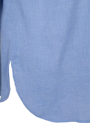 Chemise longue avec manches 3/4 et encolure en V, Ultramarine, Packshot image number 3