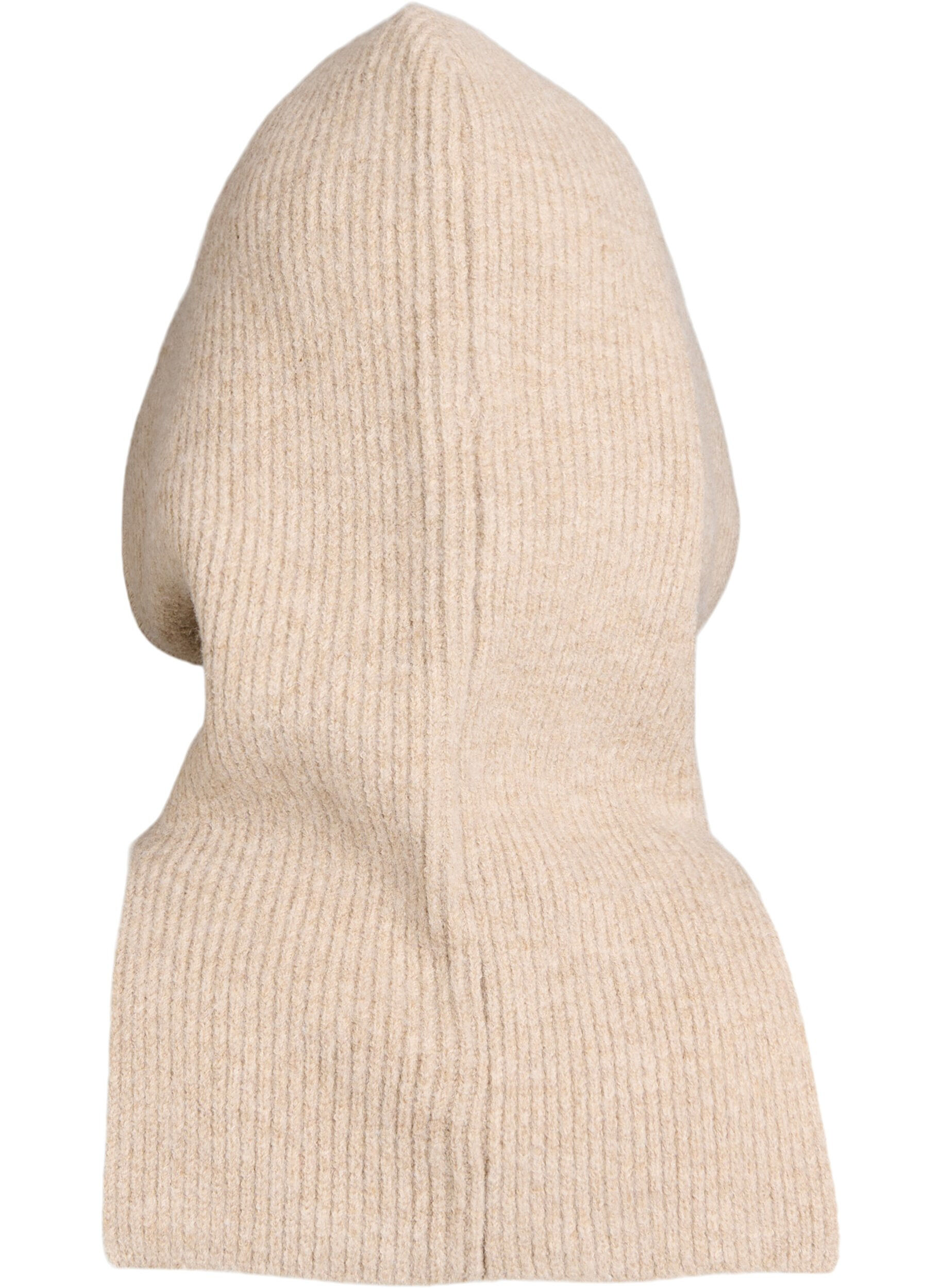 Zizzi Balaclava tricot&eacute;e avec cordons, Beige, Packshot image number 1