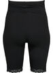 Short cycliste de grossesse avec bordure en dentelle, Black, Packshot image number 1