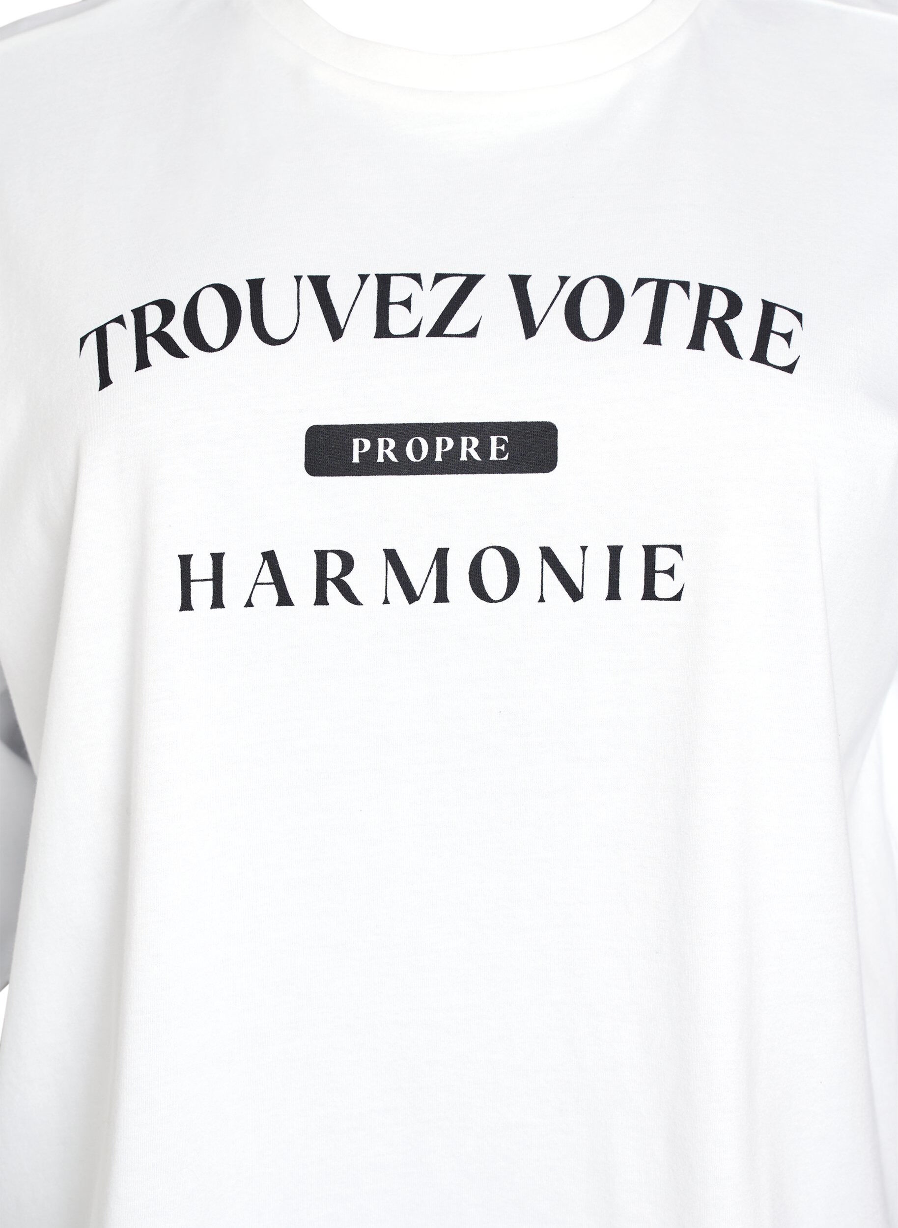 Zizzi T-shirt court &agrave; coupe ample, Blanc, Packshot image number 2