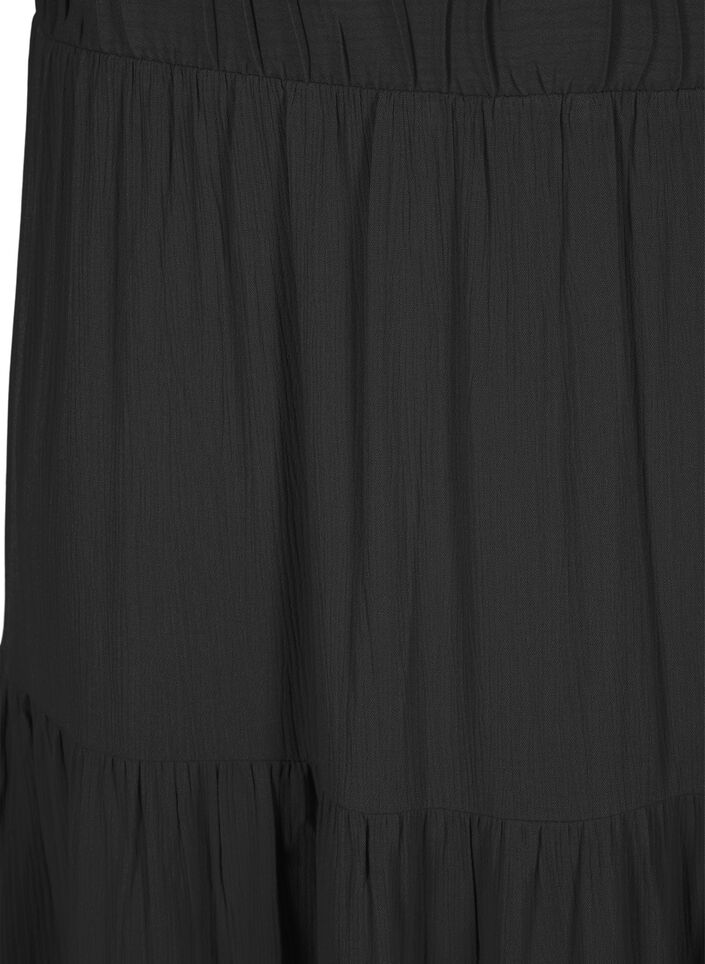 Jupe longue &agrave; taille &eacute;lastiqu&eacute;e, Noir, Packshot image number 2