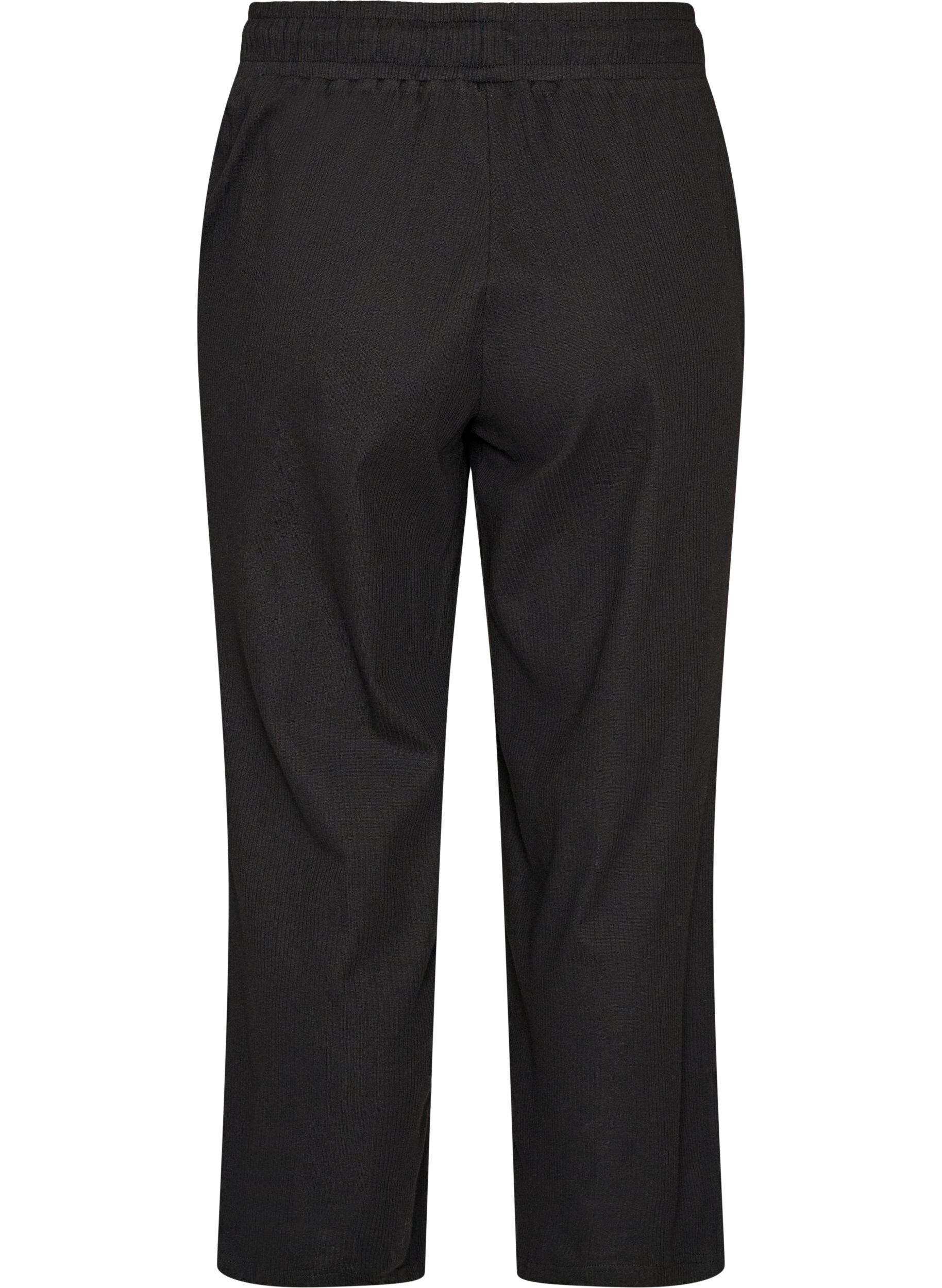 ZizziBas de pyjama c&ocirc;tel&eacute; &agrave; coupe droite, Noir, Packshot image number 1