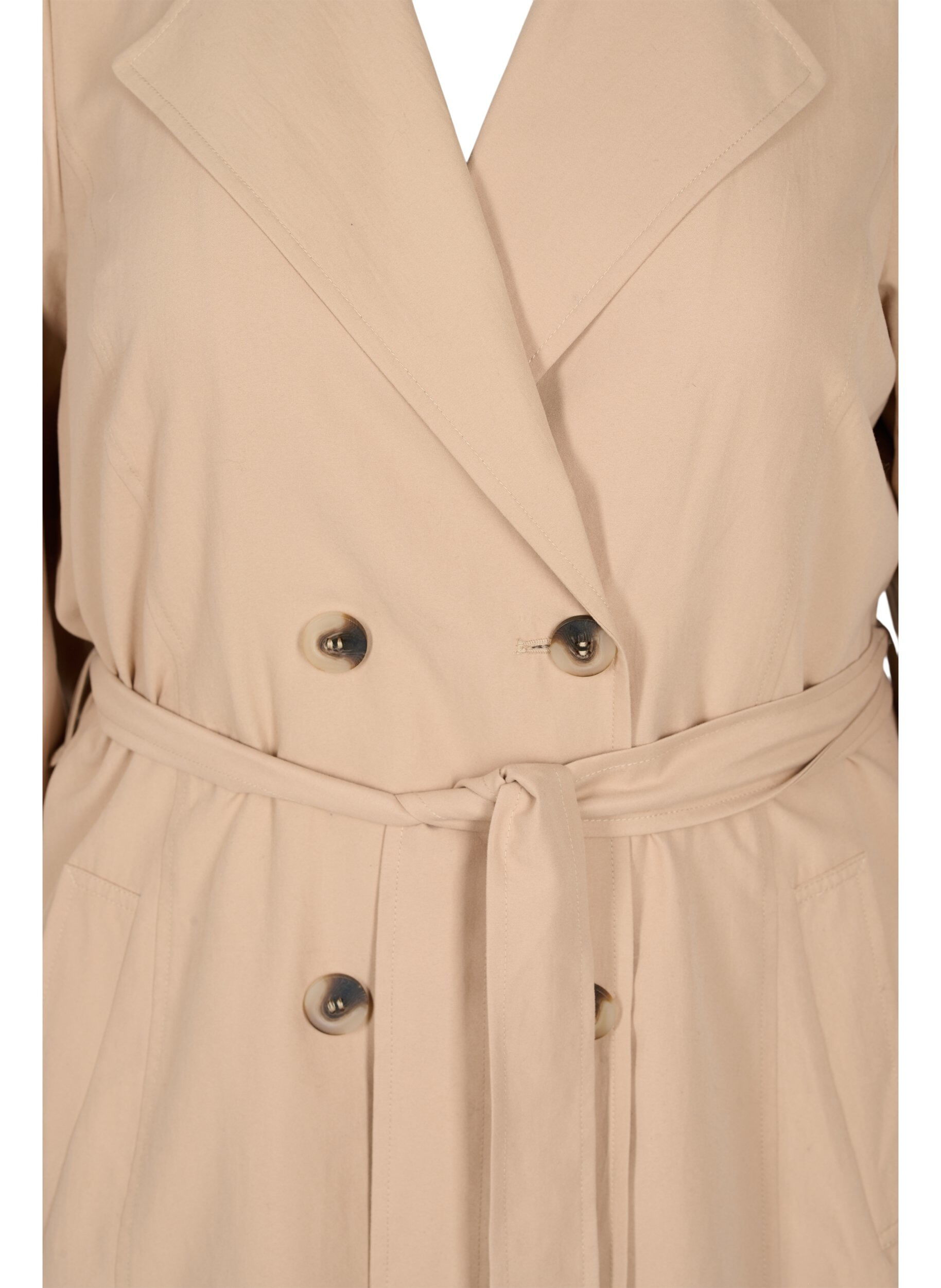 Zizzi Trench-coat avec ceinture et poches, Nomad, Packshot image number 2