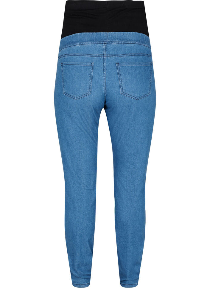 Jegging de grossesse avec poches arrière, Blue denim, Packshot image number 1