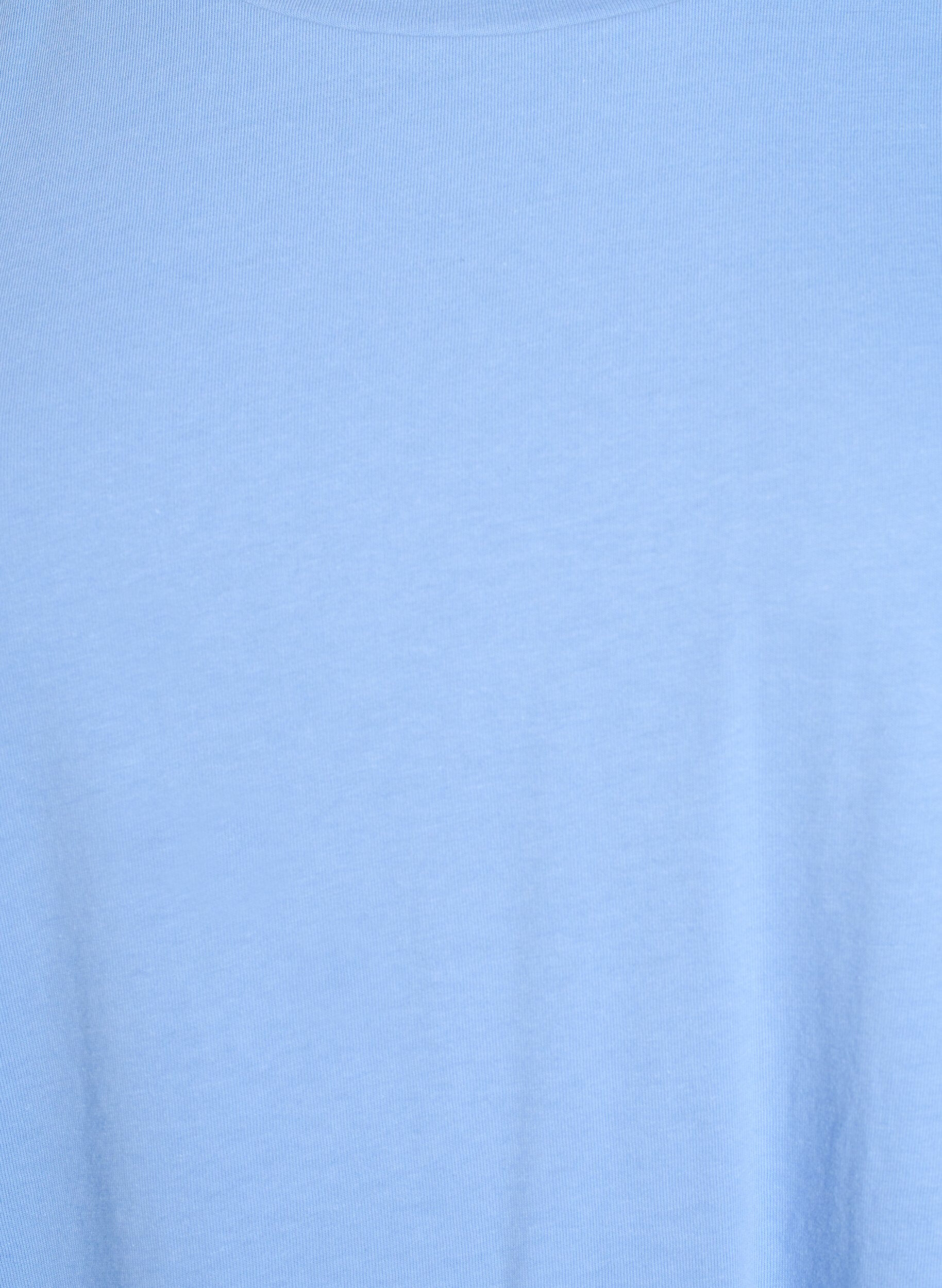 ZizziT-shirt &agrave; manches courtes en m&eacute;lange de coton, Bleu Clair, Packshot image number 2