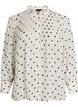 Blouse en viscose &agrave; col &agrave; volants, Blanc, Packshot image number 0