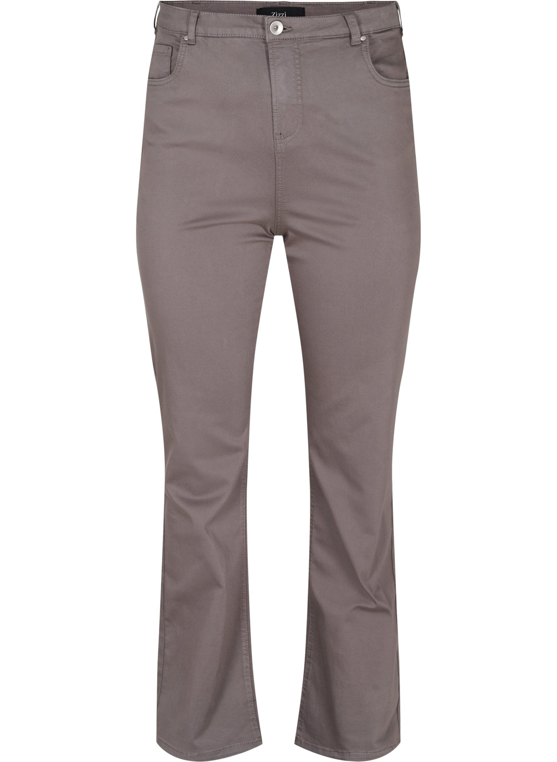 Zizzi Jean &eacute;vas&eacute; &agrave; taille ultra haute, Gris anthracite, Packshot image number 0