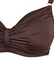Soutien-gorge de bikini &agrave; armatures avec drap&eacute;, Marron, Packshot image number 2