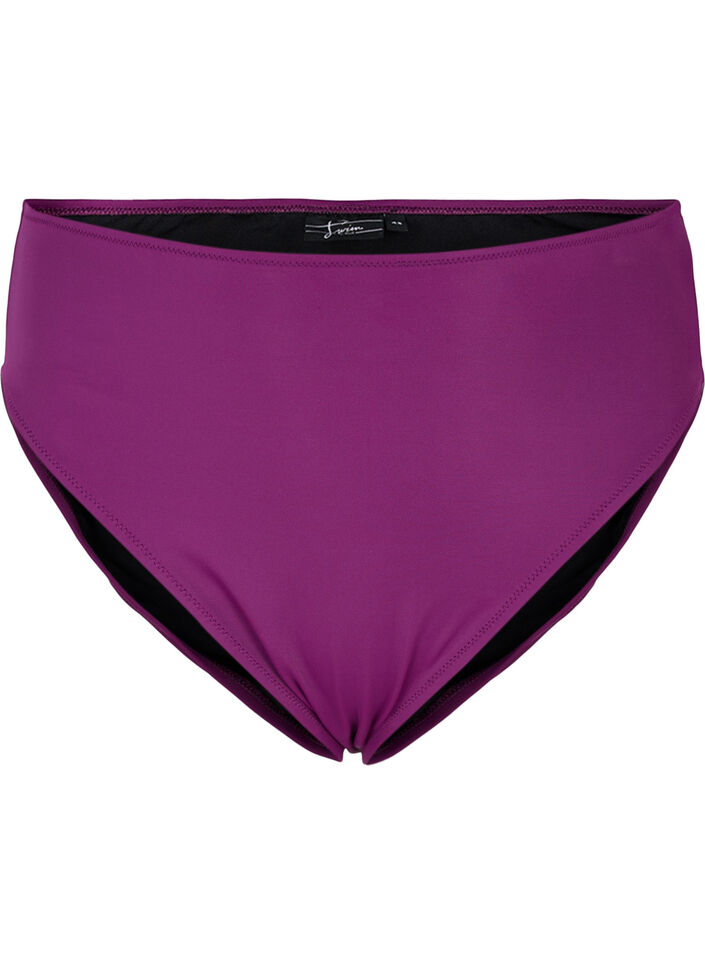 Culotte de bikini taï taille haute, Violet, Packshot image number 0