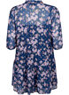 Tunique à imprimé floral et lurex, Blue Small Fl. AOP, Packshot image number 1
