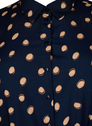 FLASH - Robe chemise à pois, Blue Double Dot, Packshot image number 2