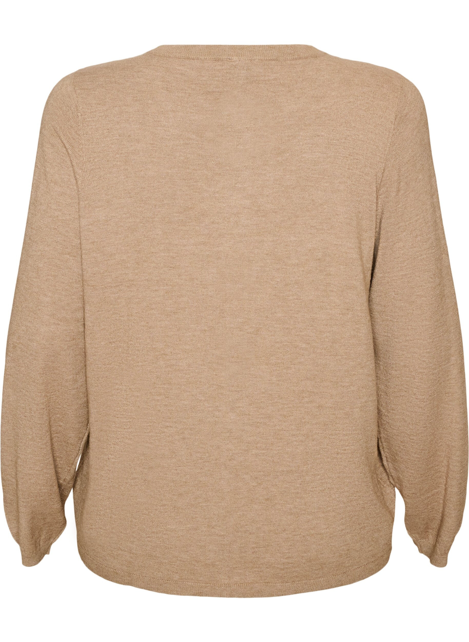 ZizziCardigan avec des boutons ronds, Beige, Packshot image number 1