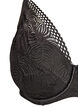 Soutien-gorge en dentelle avec bonnets rembourr&eacute;s, Noir, Packshot image number 2