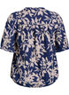 Blouse imprim&eacute;e &agrave; manches 1/2, Bleu, Packshot image number 1