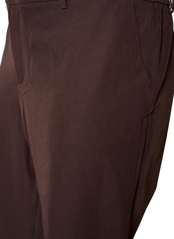 Pantalon avec poches et jambes droites, Marron, Packshot image number 2