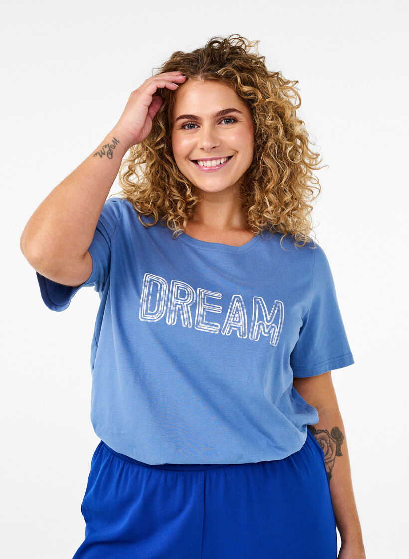 FLASH – T-shirt avec motif, Bleu Clair, Model image number 0