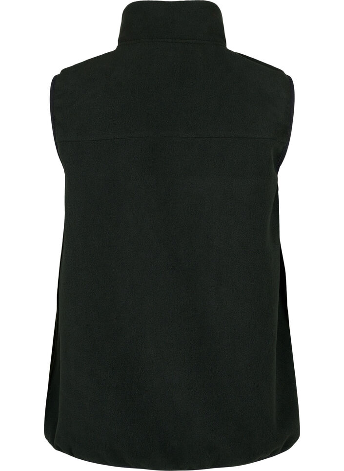 Gilet en polaire avec poches, Noir, Packshot image number 1