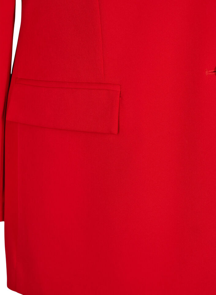 Blazer classique avec fermeture boutonnée, Rouge, Packshot image number 3