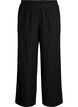 Pantalon large en lin et viscose, Noir, Packshot image number 0