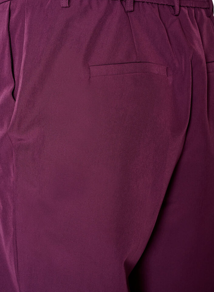 Pantalon avec poches et jambes droites, Violet, Packshot image number 3
