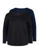 Lot de 2 blouses basiques en coton, Black/Navy B, Packshot image number 4