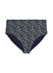 Culotte de bikini imprim&eacute;e et taille haute, Vert, Packshot image number 0