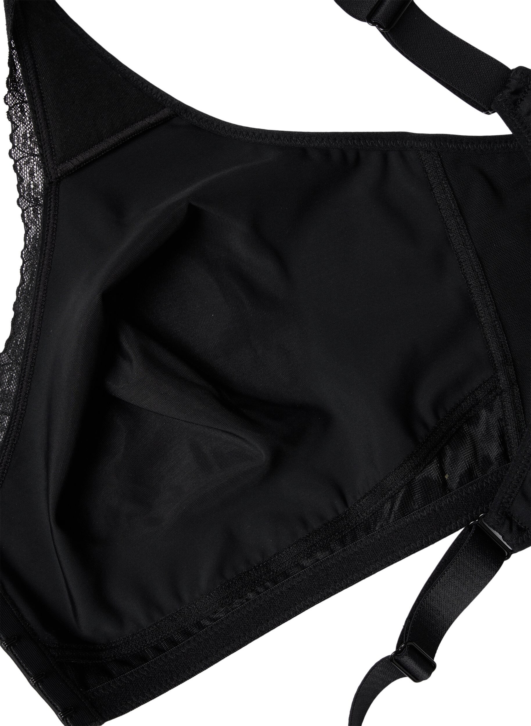 Zizzi Soutien-gorge avec fermeture frontale, Black, Packshot image number 3