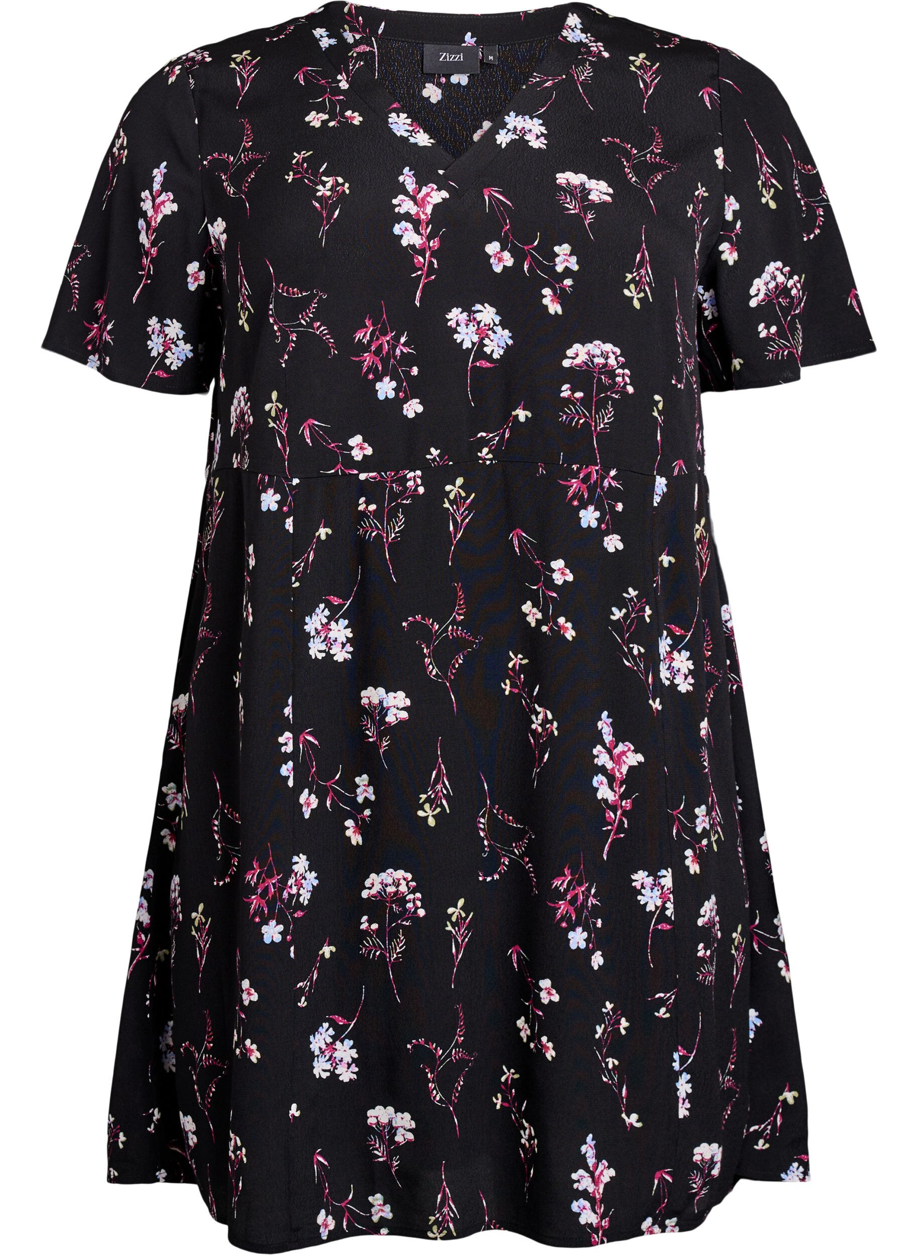 Robe courte avec imprim&eacute; floral