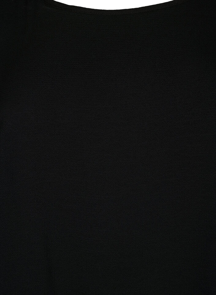 Robe &agrave; manches courtes avec imprim&eacute;, Noir, Packshot image number 2