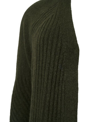 Long cardigan en tricot côtelé, Forest Night Mel., Packshot image number 2