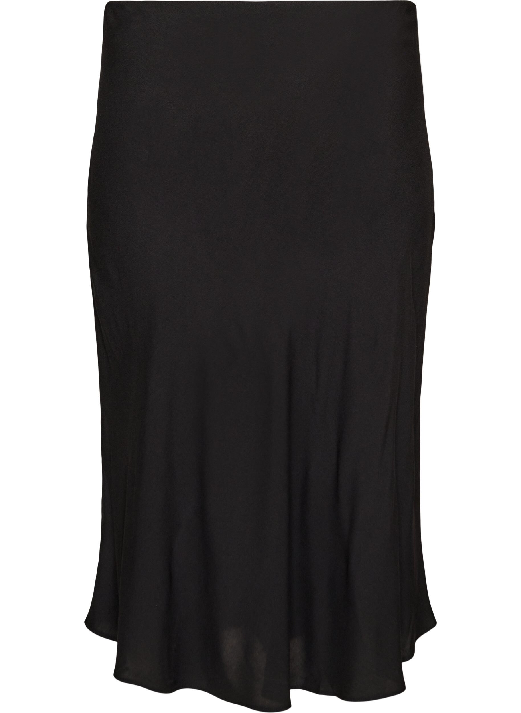 ZizziJupe en viscose avec une ceinture &eacute;lastique, Noir, Packshot image number 1