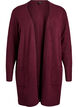 Cardigan en tricot c&ocirc;tel&eacute; avec poches, Bordeaux fonc&eacute;, Packshot image number 0