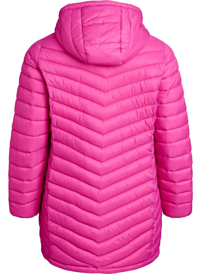 Veste l&eacute;g&egrave;re avec poches et capuche amovible., Rose, Packshot image number 1