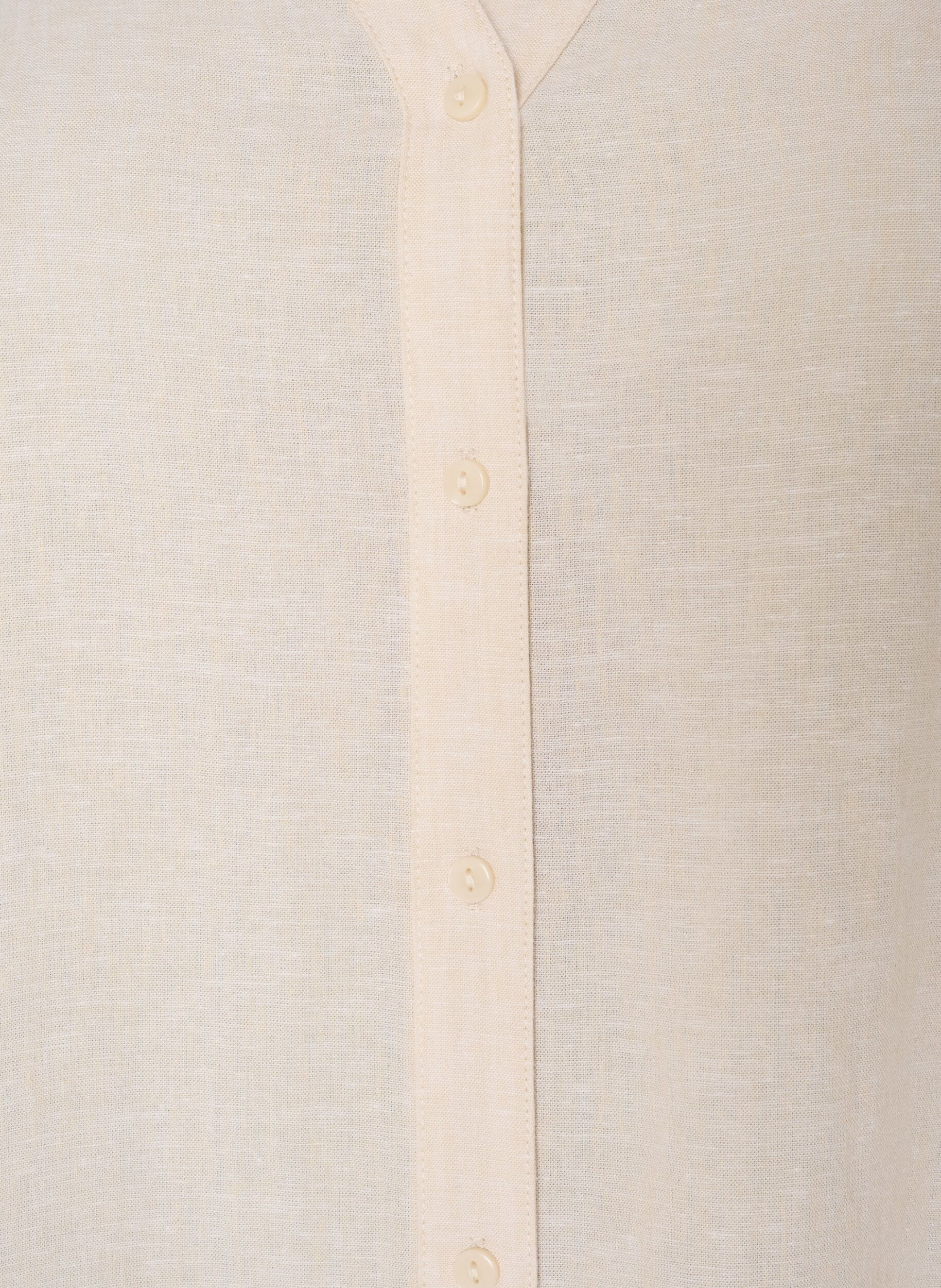 ZizziChemise longue en lin et viscose, Beige, Packshot image number 2