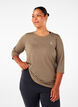 Chemisier training avec manches 3/4, Beige, Model image number 0