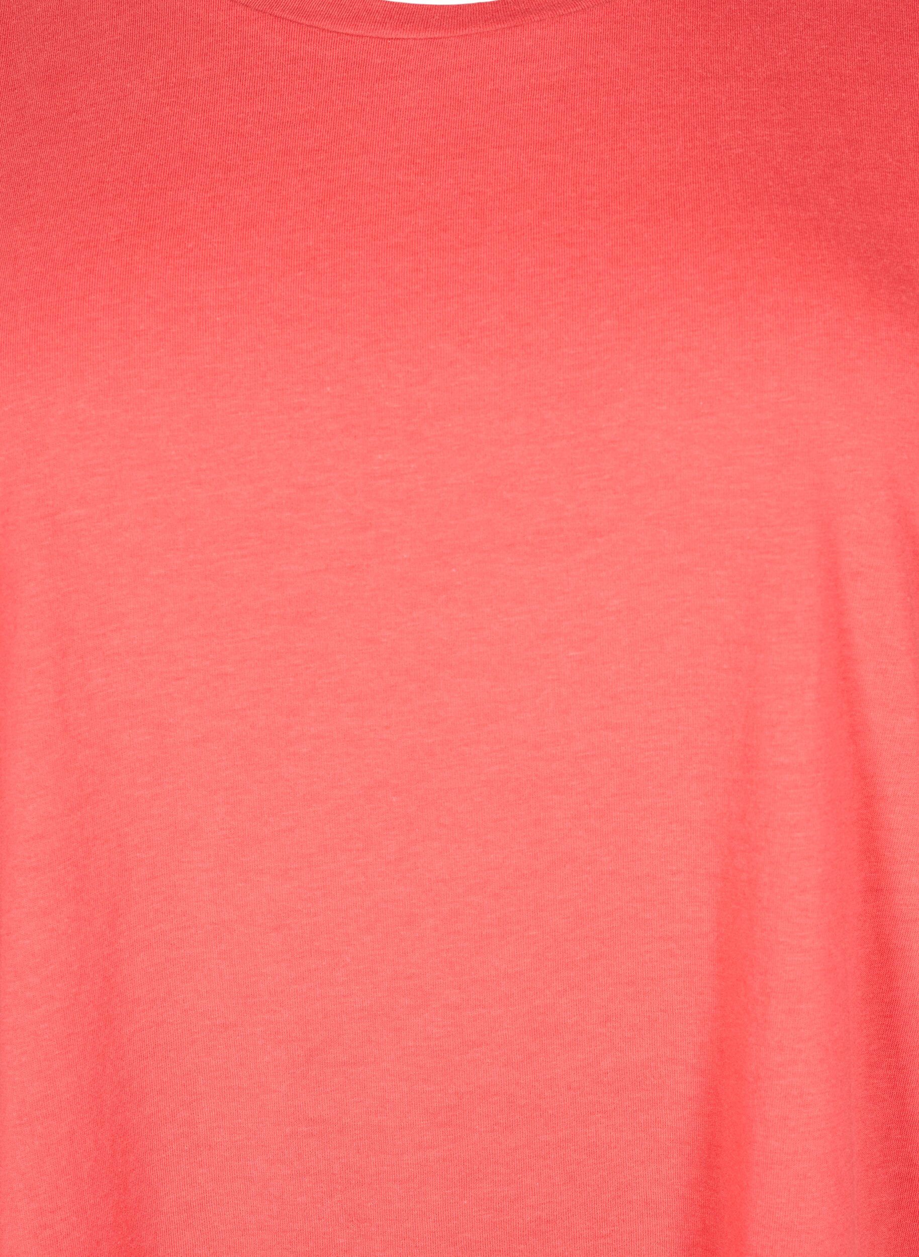 ZizziT-shirt &agrave; manches courtes en m&eacute;lange de coton, Rouge, Packshot image number 2