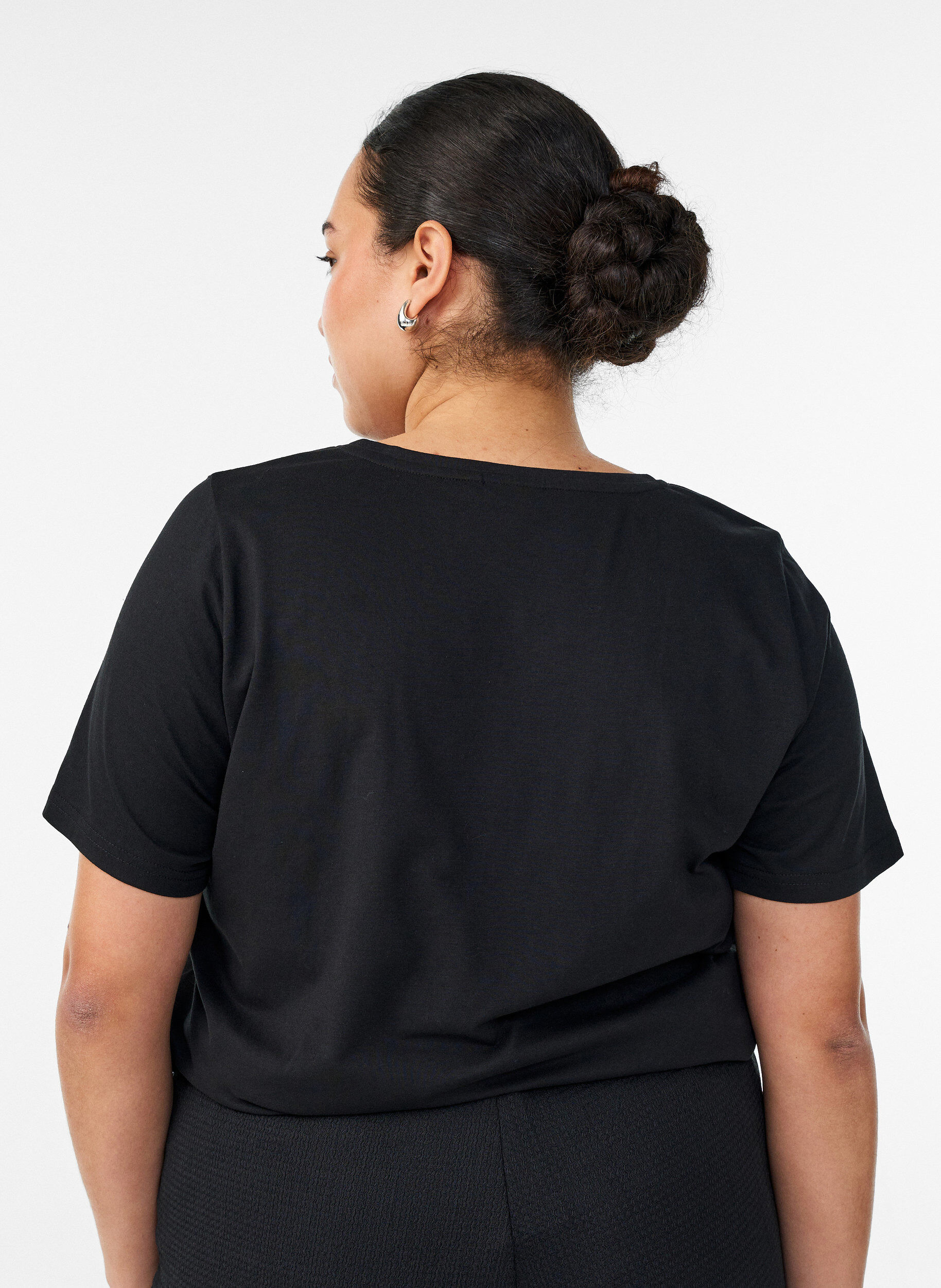 ZizziT-shirt imprim&eacute;, Noir, Model image number 2