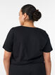 T-shirt imprim&eacute;, Noir, Model image number 2
