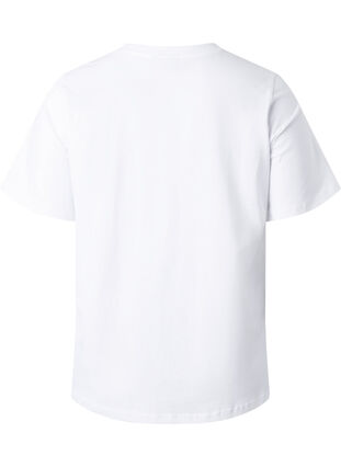 T-shirt en coton biologique avec texte, White HARMONY, Packshot image number 1