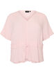 Blouse avec texture et lien &agrave; la taille, Rose, Packshot image number 0