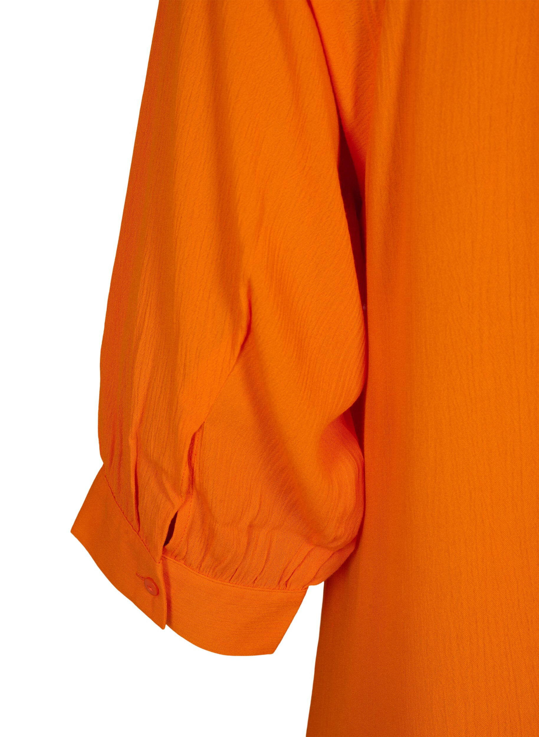 Zizzi Tunique en viscose &agrave; manches 3/4, Orange, Packshot image number 3