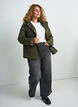 Parka matelass&eacute; avec une capuche amovible, Vert fonc&eacute;, Model image number 1