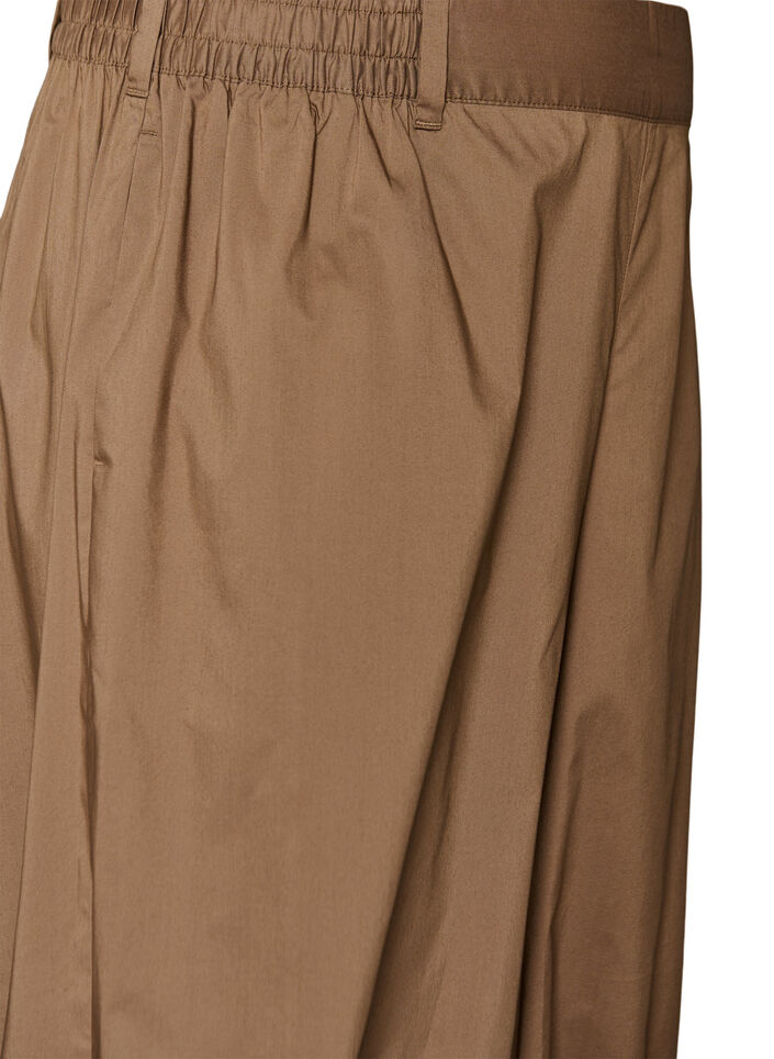 Pantalon ballon taille haute avec ceinture &eacute;lastique, Marron, Packshot image number 2