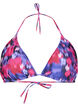 Soutien-gorge de bikini triangle avec imprimé, Rose, Packshot image number 0