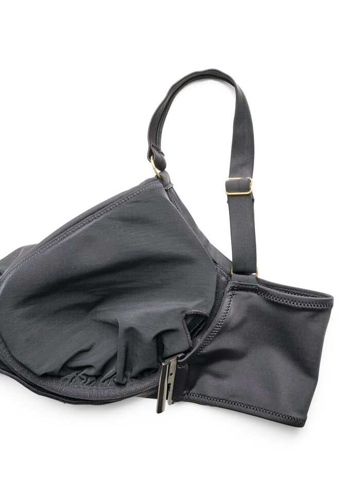 Haut de bikini avec armatures et d&eacute;tail dor&eacute;, Noir, Packshot image number 3