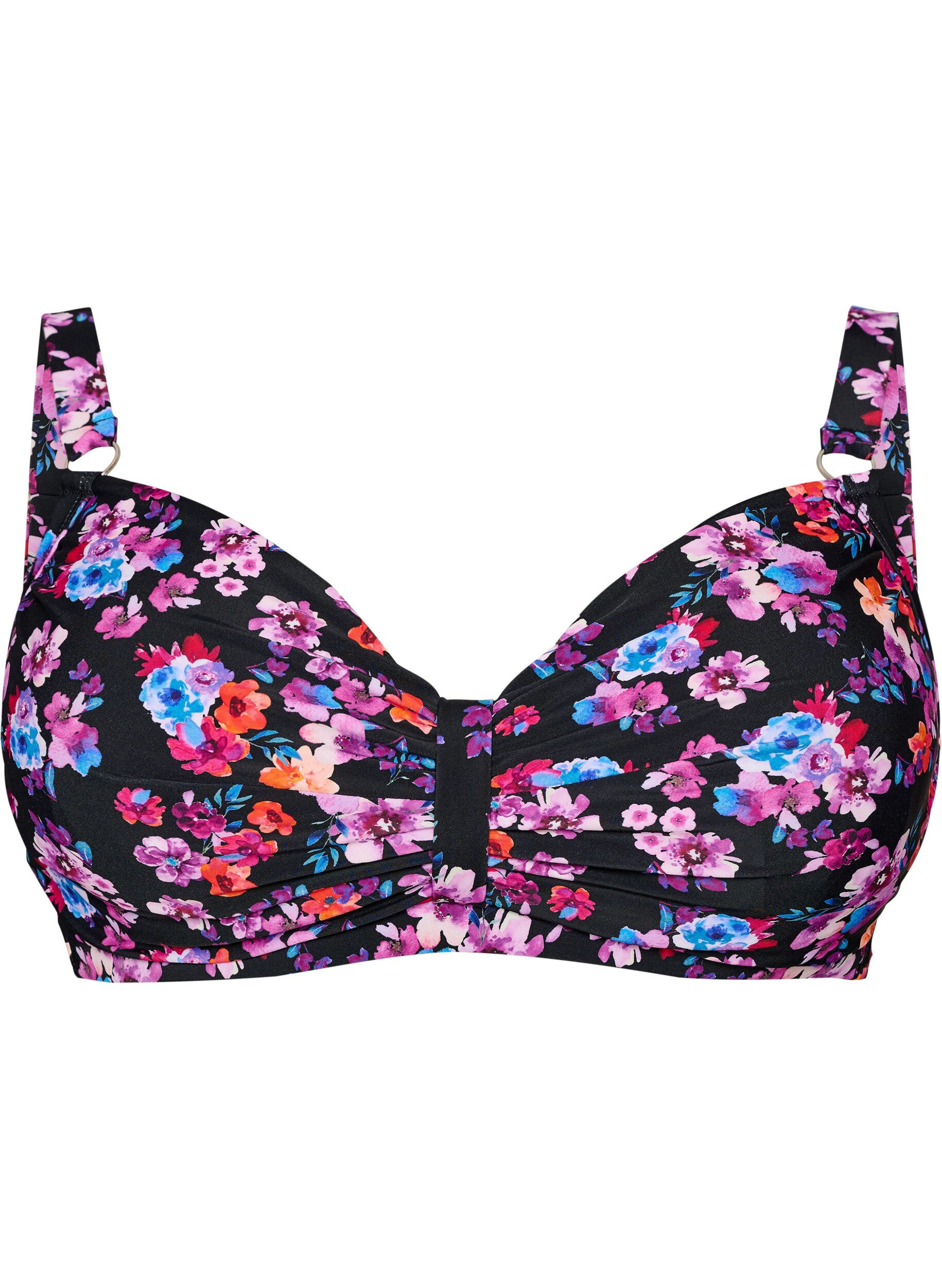 ZizziHaut de bikini avec armatures et imprim&eacute;, Violet, Packshot image number 0