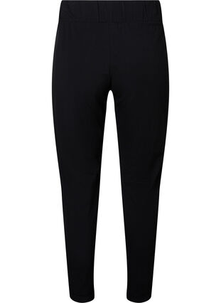 Pantalon en coton uni, Black, Packshot image number 1