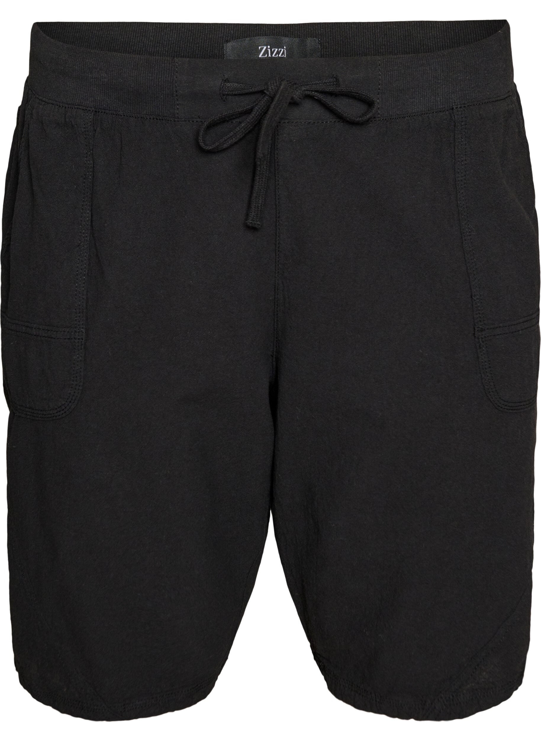 Short en coton ample avec poches